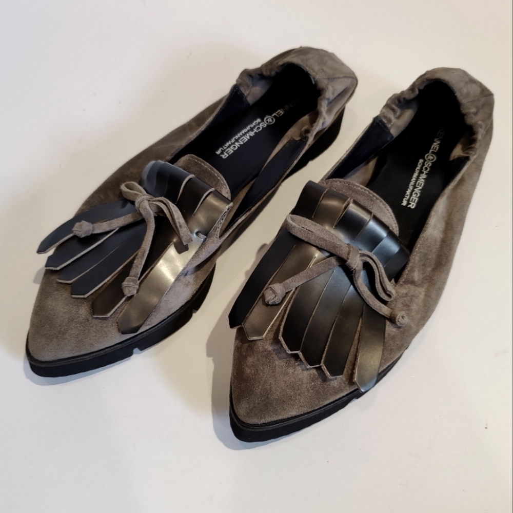 Kennel & Schmenger Women's Pia x Suede leather Gray Shoes